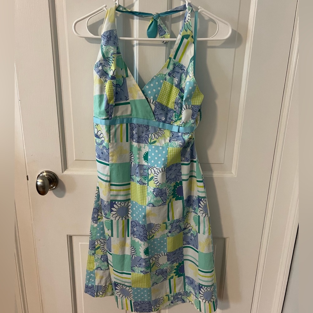 Vintage Lilly Pulitzer Halter Dress, size 6